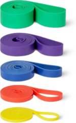Amazon Basics Exercise Resistance Bands for Working Out, Set of 5 - Image 2