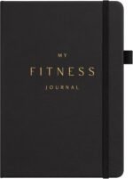 &And Per Se Fitness Workout Journal for Men & Women, Workout Log Book Planner with Daily Diet, Gym Exercise & Training Trackers - Undated, A5 Size, Leather Hardcover (Black) - Image 2