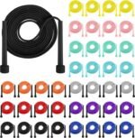 Aodaer PVC Skipping Rope Adjustable Jump Rope for Kids Multicolor Jump Rope Bulk with Plastic Handles Lightweight for Outdoor Fitness Exercise and Weight Loss, Training and Racing - Image 2