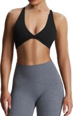 Aoxjox Women's Workout Sports Bras Fitness Sienna Low Impact Bra Yoga Crop Tank - Image 2