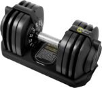 BODYTECH 53LBS/24KG Quick Adjust Dumbbell - 1-Second Weight Change & Safety Lock | Sweat-Proof Metal Grip | Space Saving Home Gym Equipment - Image 2