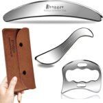 BYYDDIY 3 in 1 Stainless Steel Muscle Scraper Tools Set,Scraping Massage Tools for Physical Therapy,Derma Edge & GuaSha Massage Scraper Tool - Image 2