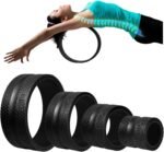 Back Roller Wheel- Foam Padded Back Stretcher Wheel with Center Spine Cradle- Stretching Wheel for Back Pain Set of Four - Image 2