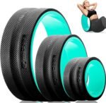 Back Roller Wheel for Back Pain – 3-Pack Yoga Wheel Set for Deep Tissue Massage, Stretching & Posture Support – EVA Foam Back Stretcher – Supports Up to 500lbs - Image 2