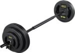Barbell Weight Set for Lifting, 45 LB Weight Bar Set with Adjustable Free Weights for Workout Bar for Exercise Build Muscle in Home Gym - Image 2