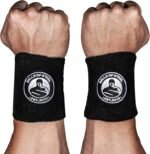Bells of Steel Kettlebells Wrist Guard BellGuard Wrist Sweatband with Plastic Inserts for Shock Absorption | Gym Wrist Wraps, Wrist Brace for Working Out | One-Size-Fits-All, Pair of Wrist Guards - Image 2