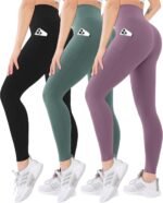 Blisset 3 Pack High Waisted Leggings for Women with Pockets Soft Active Tummy Control Pants for Yoga Running & Daily Wear - Image 2