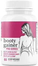 Booty Gainer Pro Series - Weight Gainer for Women to Grow Thicker Booty & Larger Buttox | Helps Naturally Curve & Shape Body | Grow Rounder, Wider & Thicker Glutes for BBL Growth - 60 Capsules - Image 2