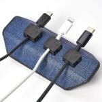 CHARGEWORX Magnetic Cable Organizer – Weighted Non-Adhesive Cord Holder with 3 Magnetic Clips for USB-C, Lightning & MagSafe Cables – Desk, Office & Nightstand Cable Management - Image 2