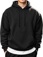 COOFANDY Men's Hooded Pullover Casual Long Sleeve Drawstring Gym Hoodies Sweatshirts with Pocket - Image 2