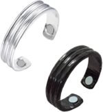CSIYANJRY99 Lymphatic Drainage Therapeutic Therapy Rings for Women Men,2Pcs Lymph Detox Ring,Slim Ring for Stress Pain Relief,Open Adjustable Finger Ring - Image 2