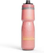 CamelBak Podium Chill Insulated 24oz Bike Water Bottle - Easy Squeeze Bottle - Fits Most Bike Cages, Coral Sunset - Image 2
