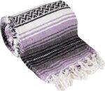 Canyon Creek Authentic Mexican Yoga Falsa Blanket (Light Purple) - Image 2
