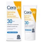 CeraVe 100% Mineral Sunscreen SPF 30, Face sunscreen With Zinc Oxide & Titanium Dioxide, Hyaluronic Acid + Niacinamide + Ceramides, Oil Free, Travel Size 2.5 oz - Image 2