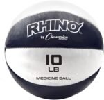 Champion Sports Exercise Medicine Balls, Leather with No-Slip Grip - Weight Training, Stability, Plyometrics, Cross Training, Core Strength - Multiple Weights - Image 2