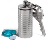 Cielo Pill Holders - Wide Single Chamber Nitroglycerin Keychain Pill Holder, Made in USA, Stainless Steel Pill Keychain Container, Waterproof Pill Case with Customizable Chambers - Image 2