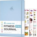 Clever Fox Fitness Journal PRO – Daily Workout Planner with Meal Planner & Habit Tracker – Gym Exercise Log Book for Women & Men – Fitness Planner Notebook – Lasts 6 Months, 7x10” - Light Blue - Image 2