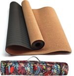 Cork Yoga Mat, 72 * 27 Non-Slip Yoga Mat & Waterproof Mat Bag, Eco-Friendly Exercise Mat for Hot Yoga, Gym, Travel, Men & Women - Image 2