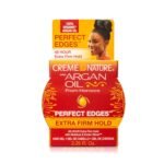 Creme of Nature Perfect Edges™ Extra Firm Hold Gel, 48-Hour Sleek Style Edge Control with 100% Moroccan Argan Oil, Stocking Stuffer for Her, Non-Flaking, 2.25 oz - Image 2