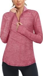 Cucuchy Womens V Neck Golf Polo Shirts Moisture Wicking Sports Workout Tops - Image 2