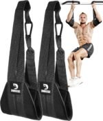 DMoose Fitness Hanging Ab Straps for Pull Up Bar & Core Strength Training - Soft Padded Exercise Straps for Ab Swing & Leg Raises, Hang Bar Strap with 2 Steel Carabiners - Abs Equipment for Home & Gym - Image 2