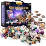 Dan&Darci Rock Collection for Kids - Includes 250+ Bulk Rocks, Gemstones & Crystals + Genuine Fossils and Minerals - 2 Lbs. - Geology Earth Science STEM Toys Activity, Gifts for Boys & Girls Ages 6+ - Image 2