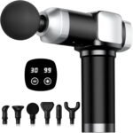 Deep Tissue Massage Gun, Portable Percussion Electric Muscle Massager for Pain Relief, Handheld Massagers with 30 Speeds & 6 Attachments for Back and Neck, Gifts for Men Women - Image 2