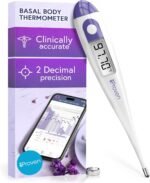 Digital Basal Body Thermometer, 1/100th Degree High Precision, Quick 60-Sec Reading, Memory Recall, Accurate BBT Thermometer for Natural Ovulation Tracking by iProven - Image 2