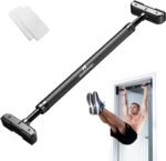 Door Pull Up Bar Doorway No-Screw from 69-92 cm (27.1in-36.2in) Workout Equipment for Home Gym Upper Body Workout Non-slip 2x EXTRA Foam Padding for Ultimate Door Frame Protection - Image 2