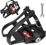 Dual-Function Bike Pedals - 9/16" SPD & Toe Cage Compatible for Road, Mountain, Spin Bikes - Indoor Cycling Pedals for Peloton, Schwinn, Sunny (Multiple Configurations) - Image 2