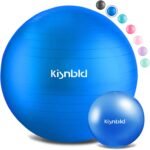 Exercise Ball, Extra Thick Yoga Ball for Workout Pregnancy Stability, 4 Sizes Anti-Burst Balance Ball with Foot Pump - Heavy Duty Fitness Ball Chair for Office, Home & Gym - Image 2