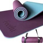 Extra Thick Exercise Yoga Mat with Strap - 2/5 Inch (10MM), Non-Slip Workout Mat for Yoga, Pilates, and Floor Exercises - Image 2