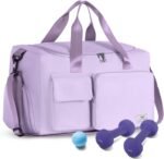 FIORETTO Women's Gym Duffle Bag with Shoes Compartment, 37L Capacity, Ideal for Travel, Gym, Sports, Duffel, Weekender - Image 2