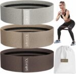 Fabric Resistance Bands Set of 3 for Legs, Glutes, Arms, Booty Bands for Women and Men, Resistance Bands for Working Out, Physical Therapy, Strength Training, Elastic Bands for Exercise - Image 2