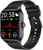 Fitness Tracker Heart Rate Blood Pressure Watch Blood Oxygen Monitor Pedometer Step Counter Activity Tracker Big Fitness Tracker for Women Men Smart Watch for Android Phones Compatible iPhone - Image 2