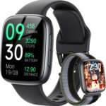 Fitpolo Smart Watch, 1.85" AMOLED Fitness Tracker with Bluetooth Call, Heart Rate/Sleep/SPO₂ Monitor, 100+ Sports Modes, 3ATM Waterproof Smartwatch for Android/iPhone/Samsung, Includes 2 Bands - Image 2