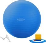 Fitvids Anti-Burst and Slip Resistant Exercise Yoga Fitness Birthing Ball with Quick Pump, 2,000-Pound Capacity, Multiple Colors and Sizes - Image 2