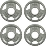 Fitvids Olympic Cast Iron 2-Inch Weight Plate for Strength Training & Weightlifting, Multiple Weights Available - Image 2