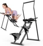Foldable Stair Stepper Machine – AB Workout Equipment for Home Gym, Full-Body Cardio Workout Equipment with Adjustable Handlebar & Pedals - Image 2