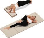 Foldable Yoga Mat Extra Thick 0.32 Inches Eco-Friendly POE Material, Non-Slip Design Fitness Mats, Multi-Purpose Workout Mats For Studio or Home Use (70 x 24 x 0.32 inches） - Image 2
