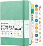 Food Journal & Workout Log Book: Daily Fitness Tracker & Food Diary with Calorie Counter | Exercise Planner Fitness Journal for Gym, Yoga, Weight Loss Goals | Workout Essentials for Women & Men, Green - Image 2