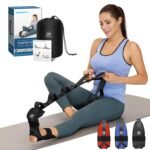 Foot and Calf Stretcher-Stretching Strap For Plantar Fasciitis, Heel Spurs, Foot Drop, Achilles Tendonitis & Hamstring. Yoga Foot & Leg Stretch Strap. (Black) - Image 2