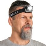 Foxelli LED Headlamp Flashlight for Adults & Kids, Running, Camping, Hiking Head Lamp with White & Red Light, Comfortable Headband, Lightweight & Waterproof, 3 AAA Batteries - Image 2