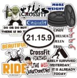 Functional Fitness Stickers - High-Intensity Workout Decals for Gym, Water Bottles & Gear - HIIT Training Motivational Vinyl Stickers - Image 2