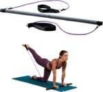 Gaiam Restore Pilates Bar Reformer Kit - Home Fitness Equipment for Total Body Workout - Includes Bar, Two 30-Inch Resistance Band Cords with Attached Foot Strap Loops - Exercise Guide Included - Image 2