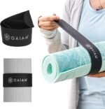 Gaiam Yoga Mat Strap Slap Band - Keeps Your Mat Tightly Rolled and Secure with One Snap - Strong Clasp for Yoga Mat Storage and Travel - Fits Most Size Mats (20"L x 1.5"W), Black - Image 2