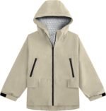 Gogokids Boys Girls Waterproof Jacket Lightweight Windbreaker Raincoat Sports Hooded Outerwear Cycling Hiking Gear Running - Image 2