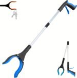 Grabber Reacher Tool - 32” Extra Long Foldable Gripper and Reaching Tool - Heavy Duty Pick Up Stick Grabbers for Seniors, Trash, Surgery Recovery Must Haves Gifts (Blue) - Image 2