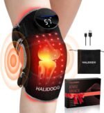 HALIDODO Red Light Therapy & Vibration Massage Knee Brace - Wireless Rechargeable Controller, 660nm & 850nm Red Light Therapy Heated Device for Knee/Joint/Elbow/Shoulder. - Image 2