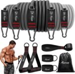 HPYGN Resistance Bands, Exercise Bands with Handles, Fitness Bands, Workout Bands with Door Anchor and Ankle Straps, for Heavy Resistance Training, Physical Therapy, Shape Body, Yoga, Home Workout Set - Image 2
